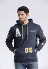 Contrast Print Hoodie